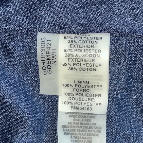Guess Bodycon Navy Blue and White Striped Dress - Picture 11 of 11